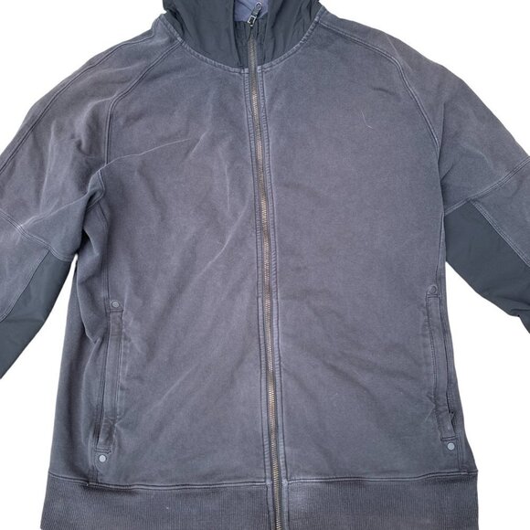 LULULEMON Mens Full Zip Black Hoodie Sweatshirt - Picture 3 of 7